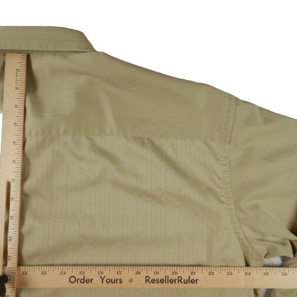 KENNETH COLE Shirt Men's Long Sleeve Casual Brown Extra Large 17 (34-35) - Picture 8 of 10